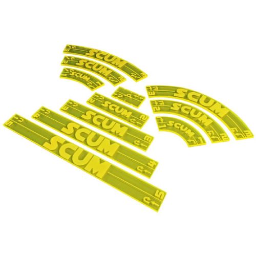 Ltiko Scum Maneuver Gauge Set, Fluorescent Yellow set for X-Wing